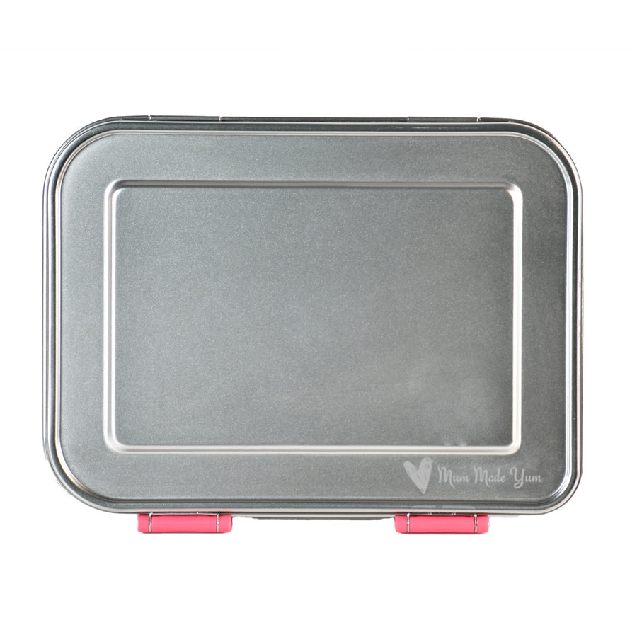 Mighty Stainless Steel 3-Compartment Lunchbox - Pink