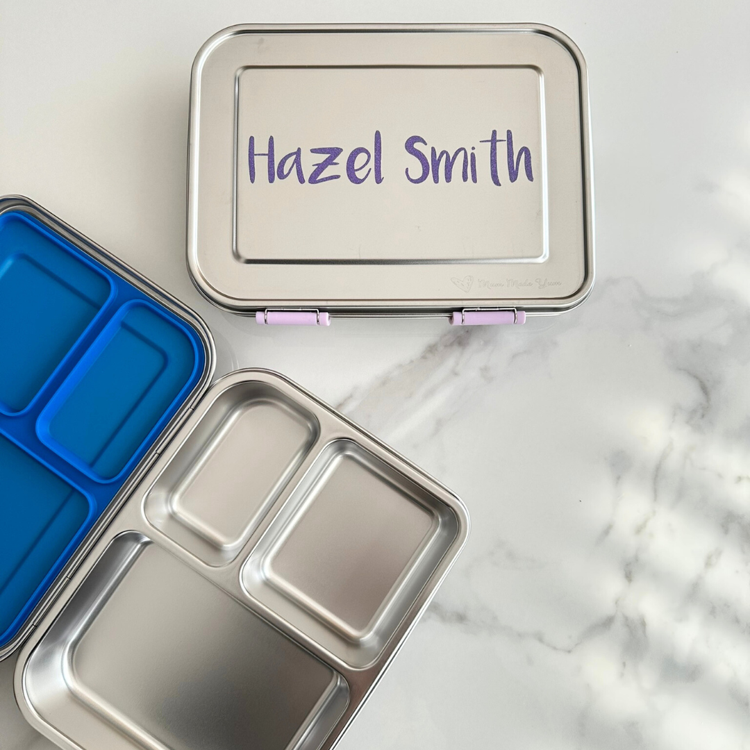 Mighty Stainless Steel 3-Compartment Lunchbox - Blue
