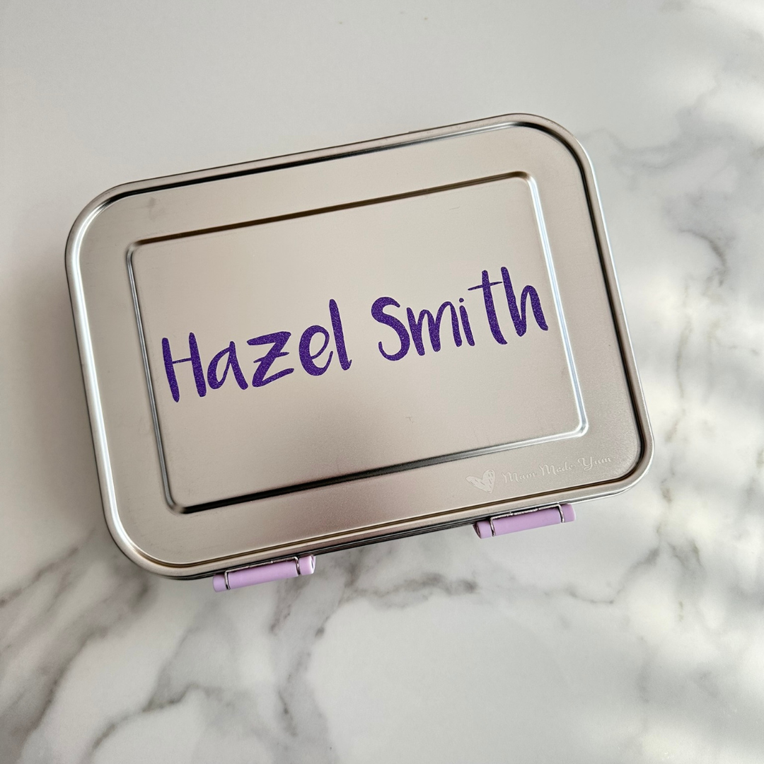 Mighty Stainless Steel 3-Compartment Lunchbox - Lilac