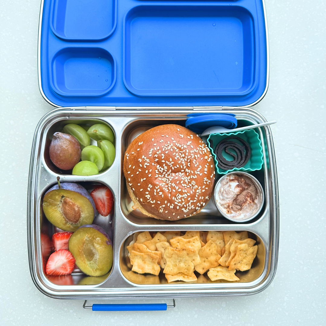Mighty Minis Stainless Steel Round Containers – Set of 2 - Blue