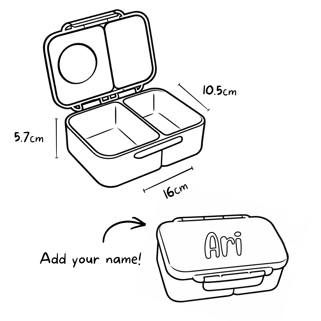 Mini Snack Lunchbox | Leakproof Dishwasher Safe - Blue Classic