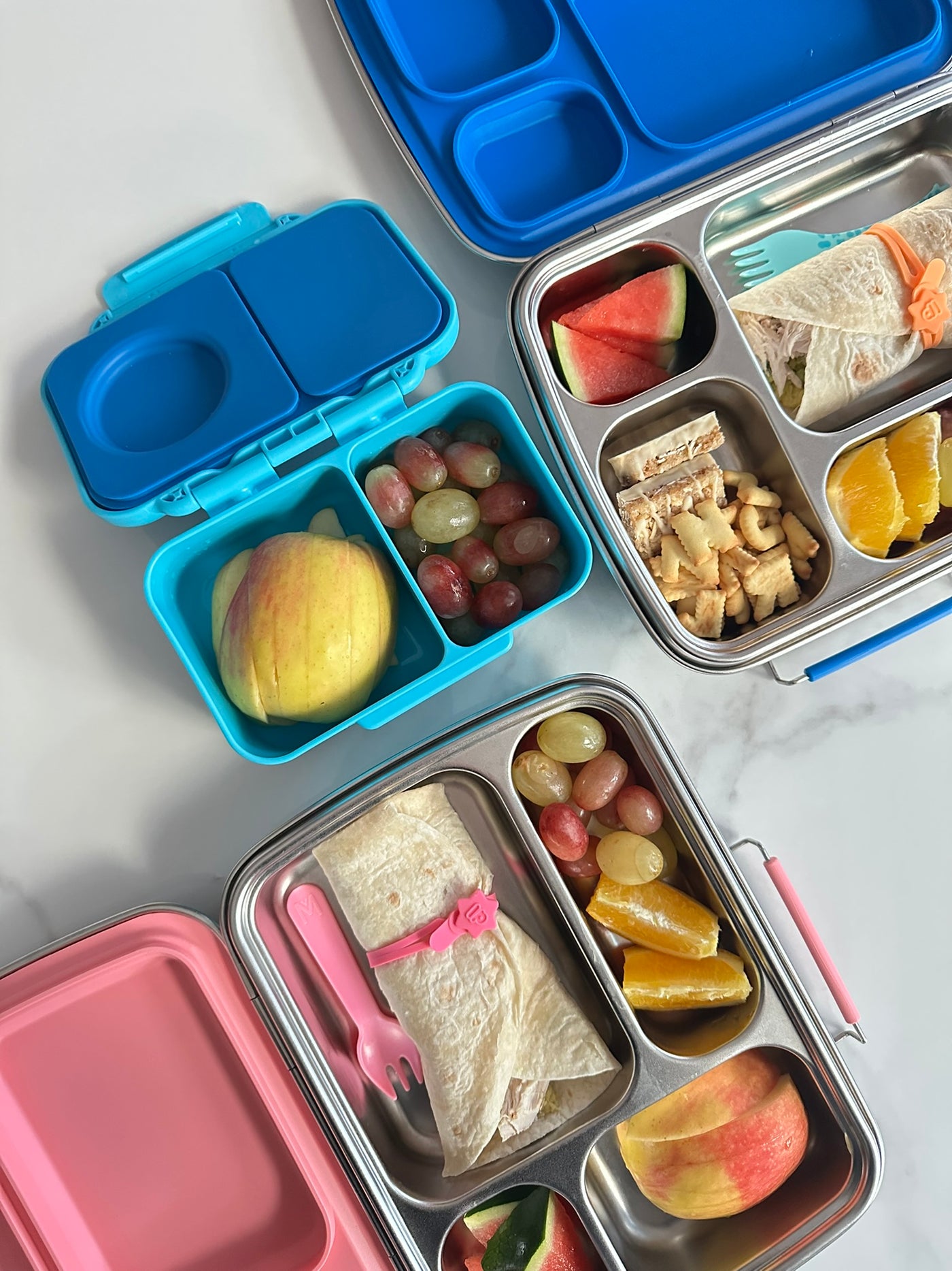 Mini Snack Lunchbox | Leakproof Dishwasher Safe - Blue Classic