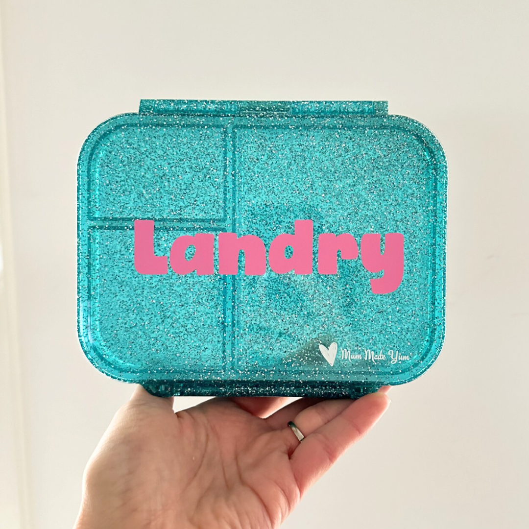 Bento Lunchbox (Mini Snack) - Sparkle Teal