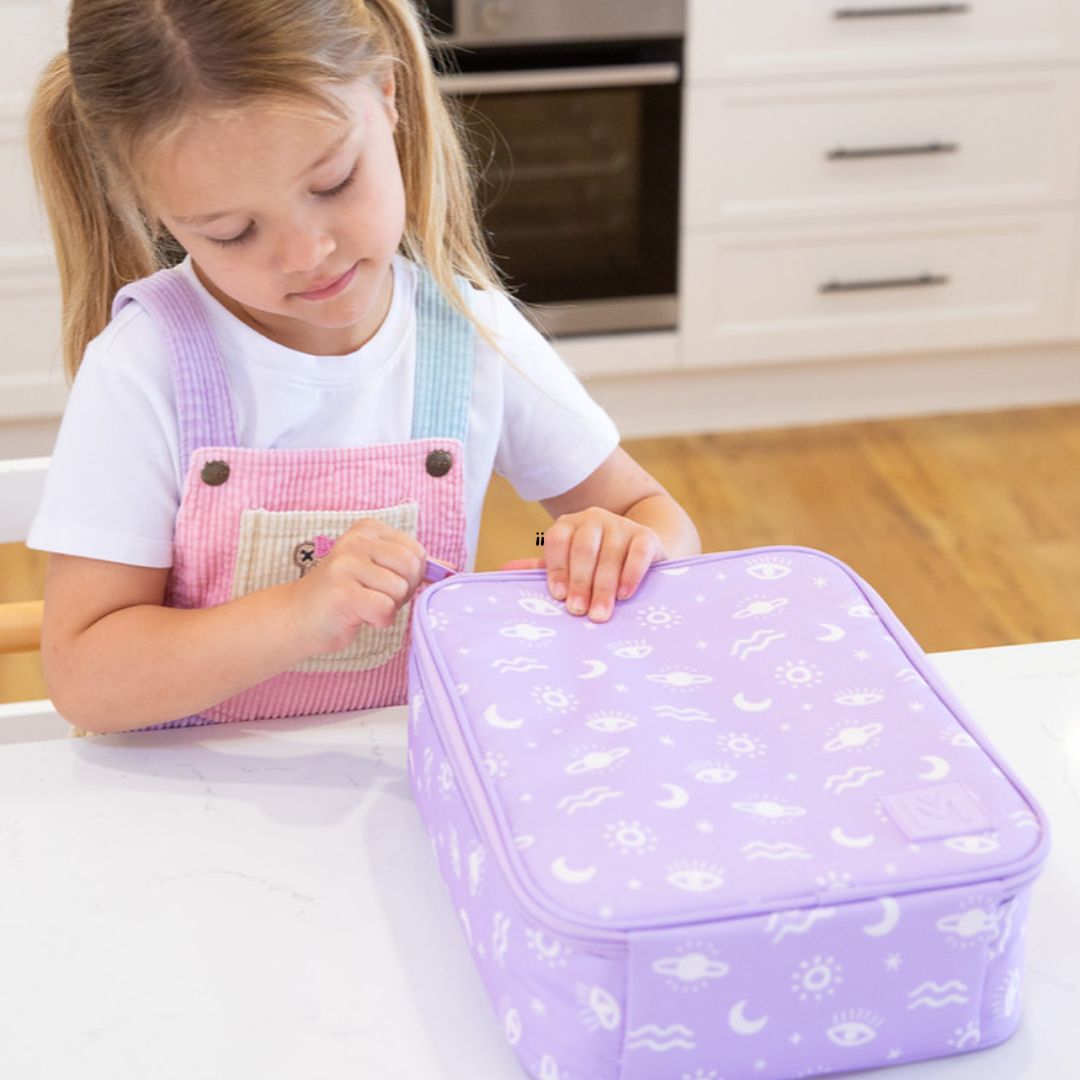 MontiiCo Large Insulated Lunch Bag - Cosmic Bloom 