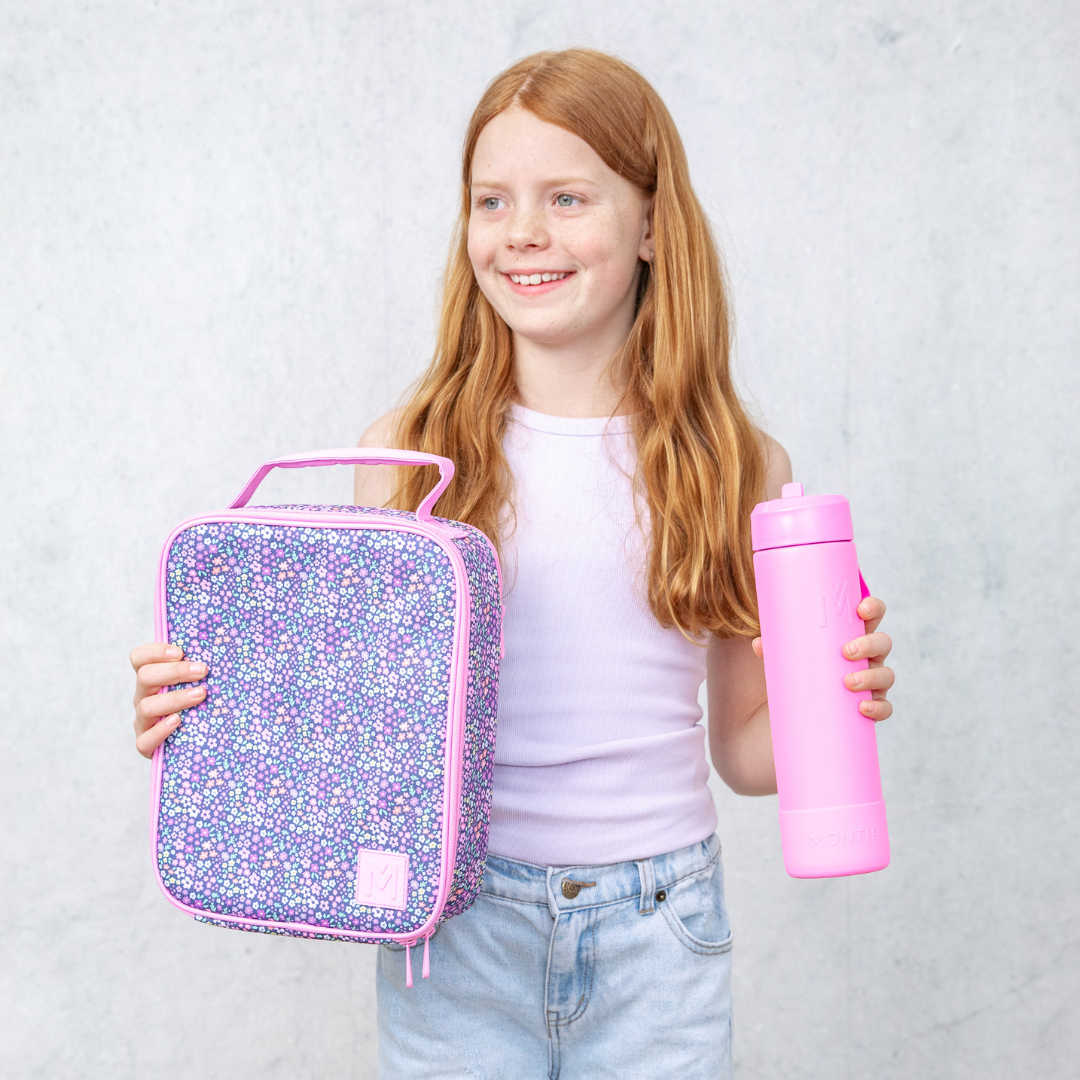 MontiiCo Large Insulated Lunch Bag - Meadow