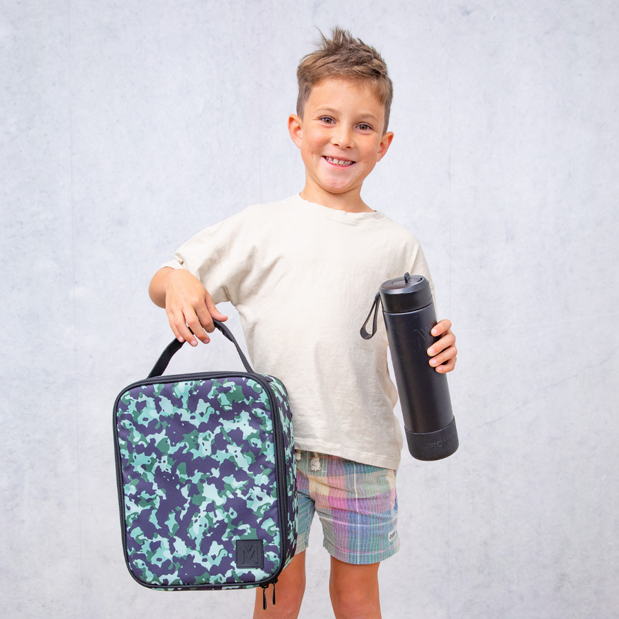 MontiiCo Large Insulated Lunch Bag - Stealth