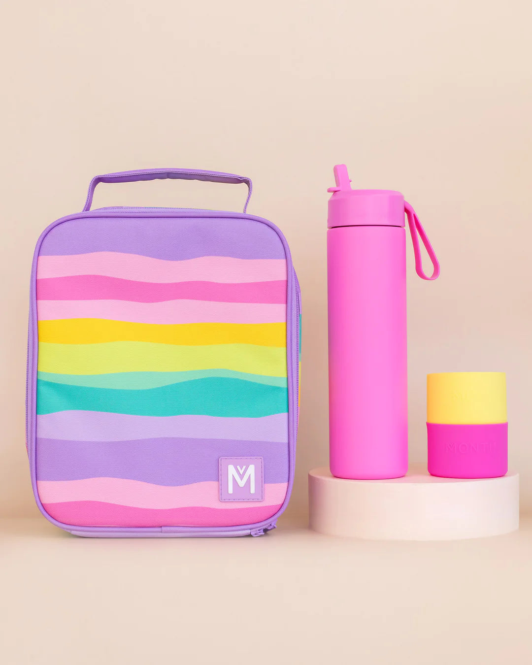 MontiiCo Large Insulated Lunch Bag - Sorbet Sunset