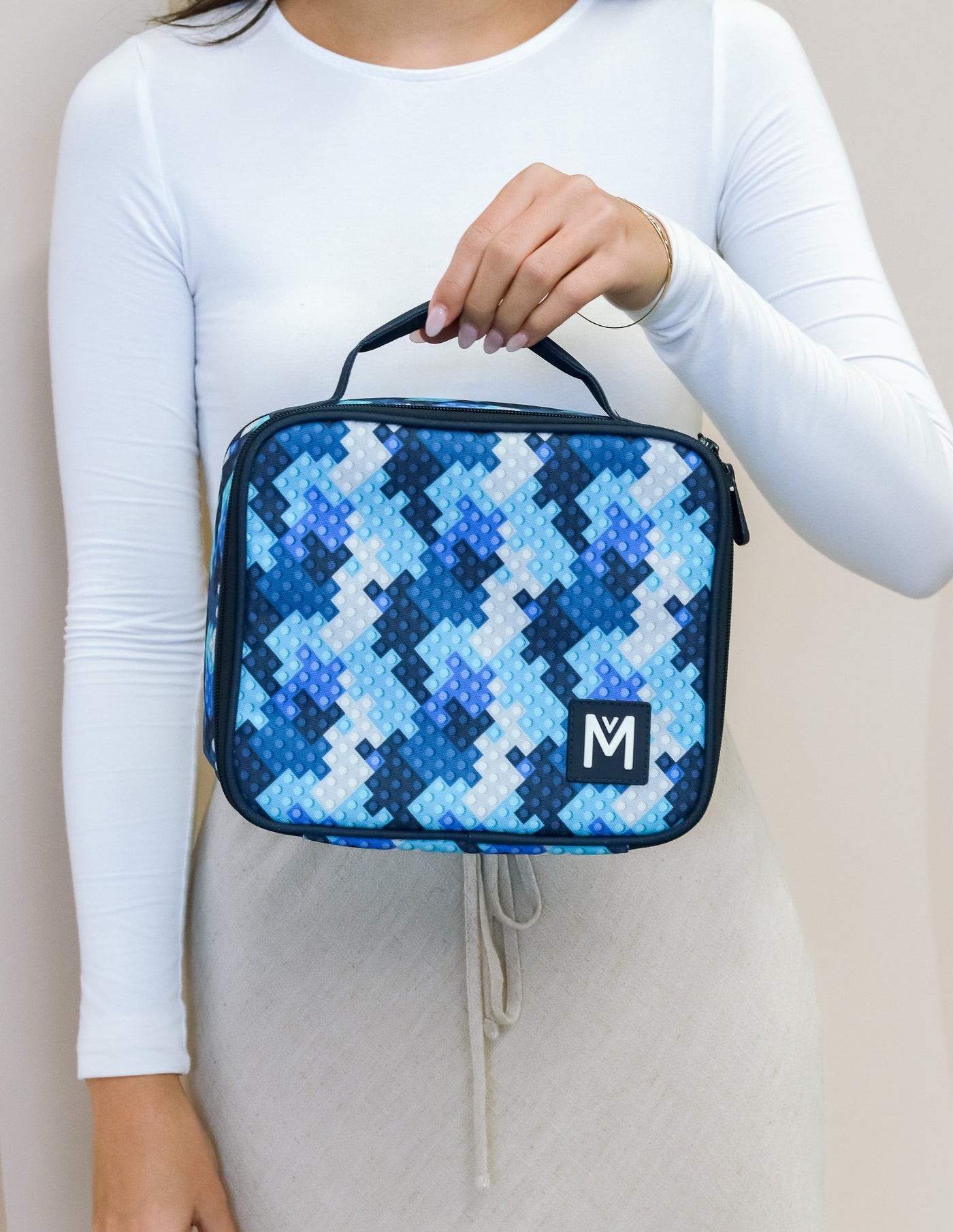 MontiiCo Medium Insulated Lunch Bag - Block Land