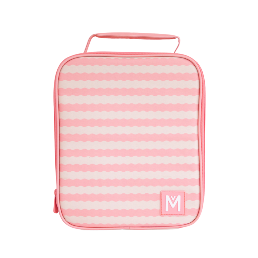 MontiiCo Large Insulated Lunch Bag - Ripple Camellia