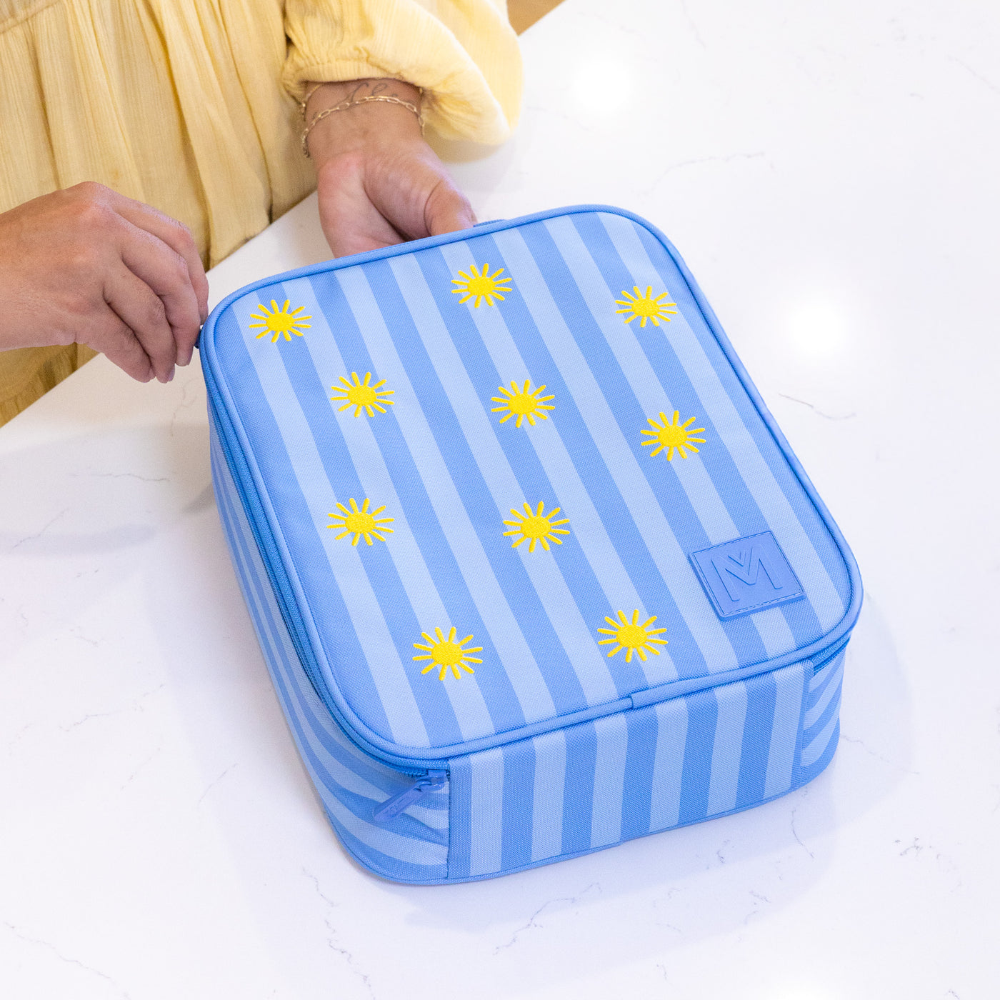 MontiiCo Large Insulated Lunch Bag- Hello Sunshine