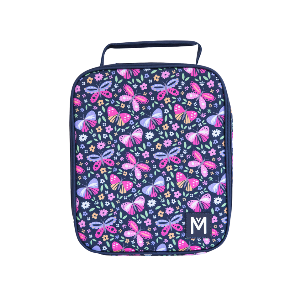 MontiiCo Large Insulated Lunch Bag - Butterfly