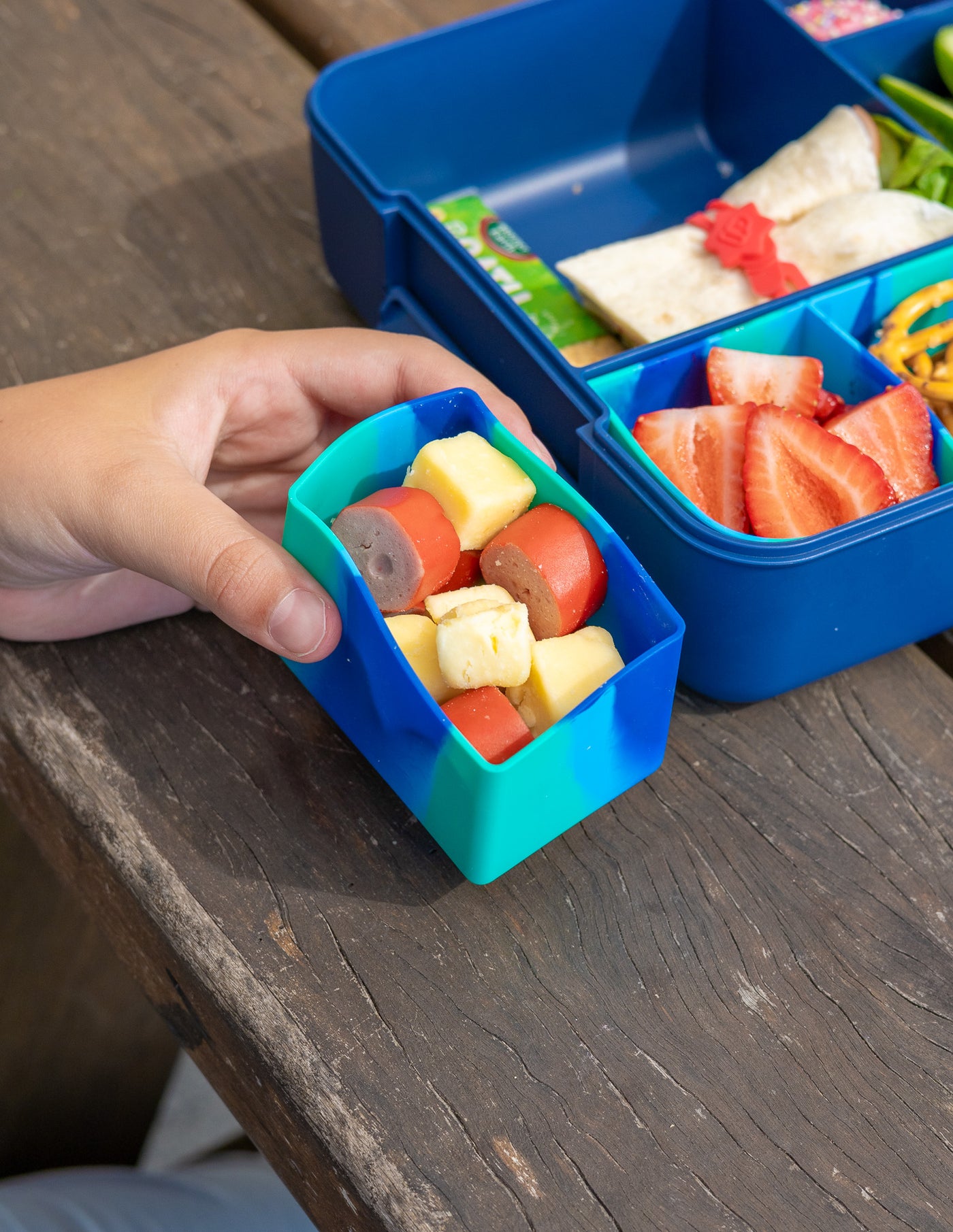 MontiiCo Feast Bento Cups - Coastal Marble
