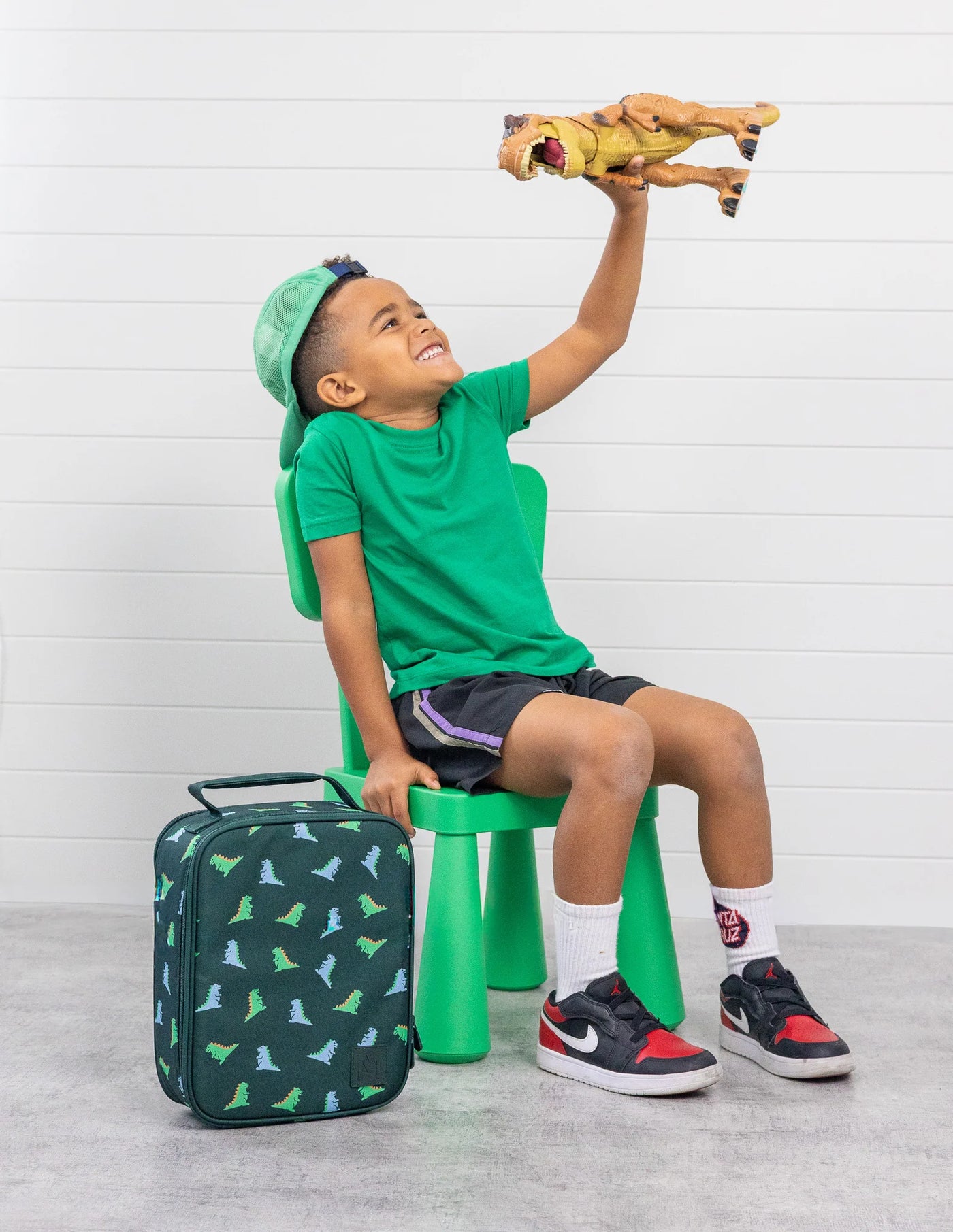 MontiiCo Large Insulated Lunch Bag - Dinosaur