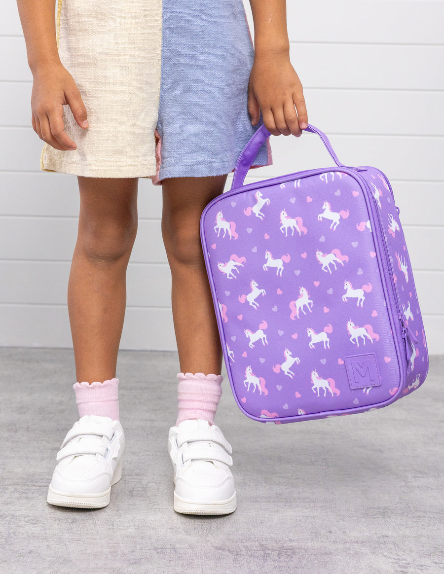 MontiiCo Large Insulated Lunch Bag - Unicorn (larger version)