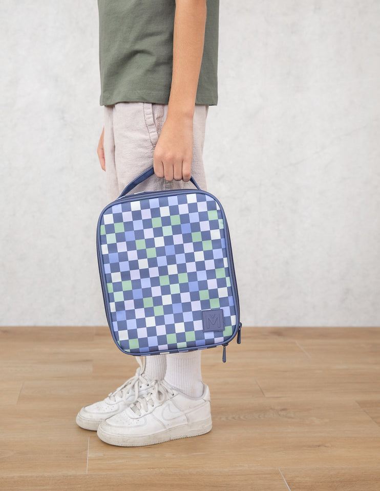MontiiCo Large Insulated Lunch Bag - Checkmate