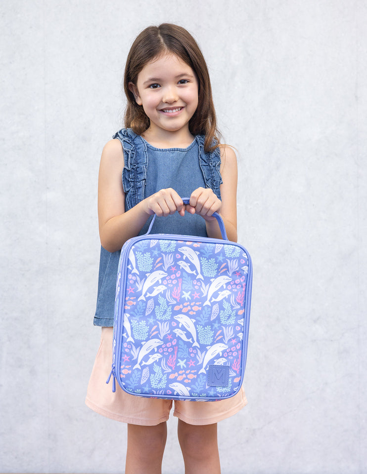 MontiiCo Large Insulated Lunch Bag - Dolphin