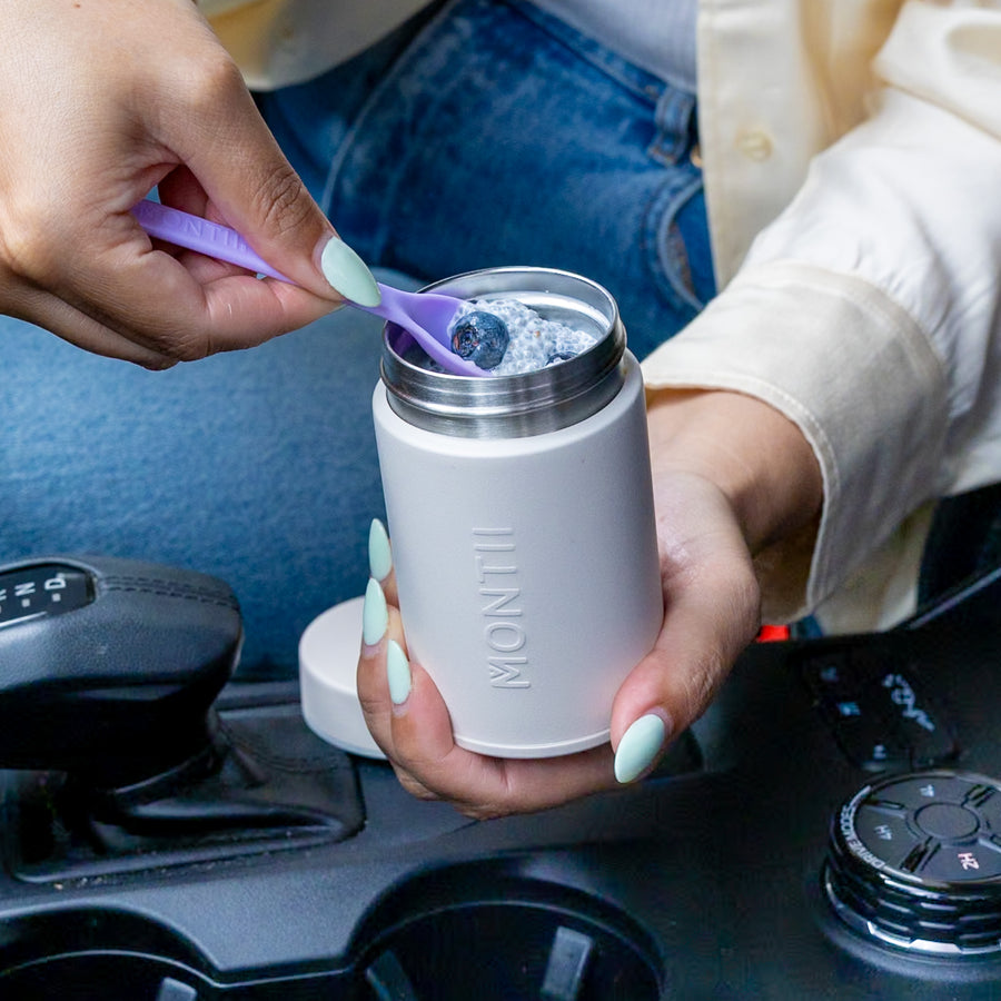 MontiiCo Insulated Snack Food Jar - Cream