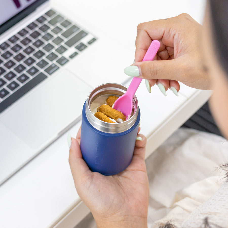 MontiiCo Insulated Snack Food Jar - Navy