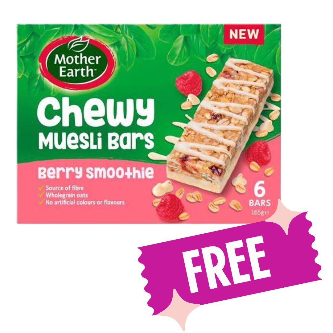 FREE GIFT - Mother Earth Chewy Muesli Bars