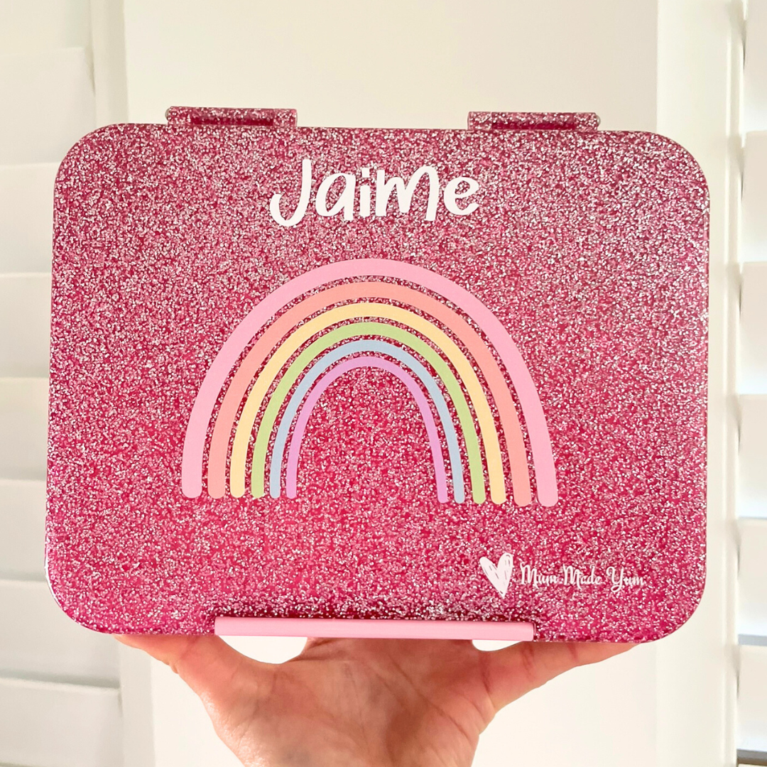 Bento Lunchbox (Large) - Sparkle Pink Rainbow 2.0Bento Lunchbox (Large) - Sparkle Pink Rainbow 2.0
