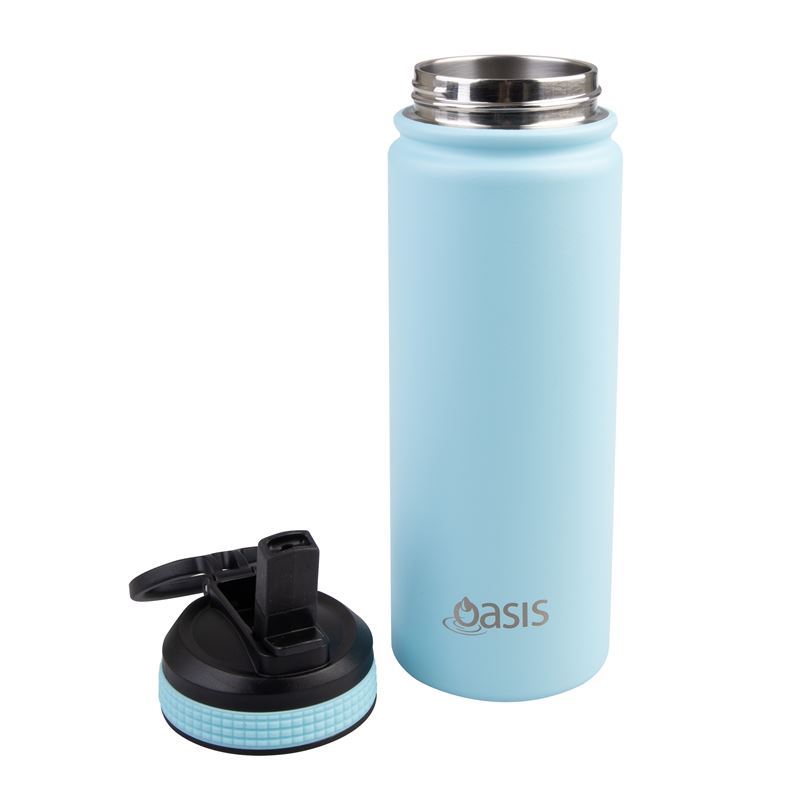 Oasis Stainless Steel Insulated Sipper Drink Bottle 550ml - Neon Pink