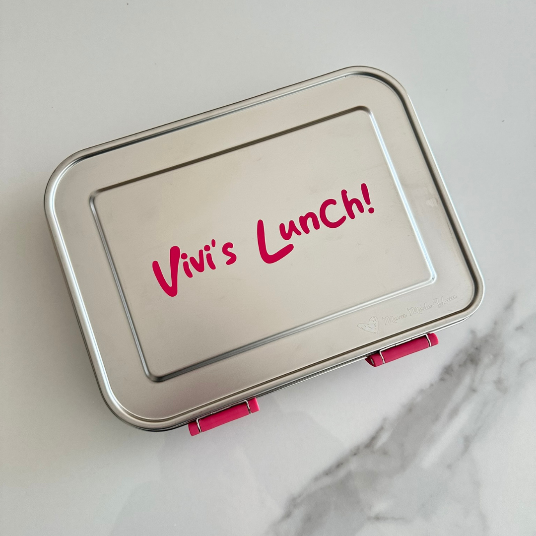 Mighty Stainless Steel 3-Compartment Lunchbox - Pink