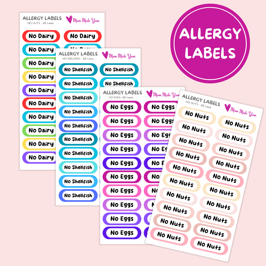 Allergy Warning Labels | Mum Made Yum