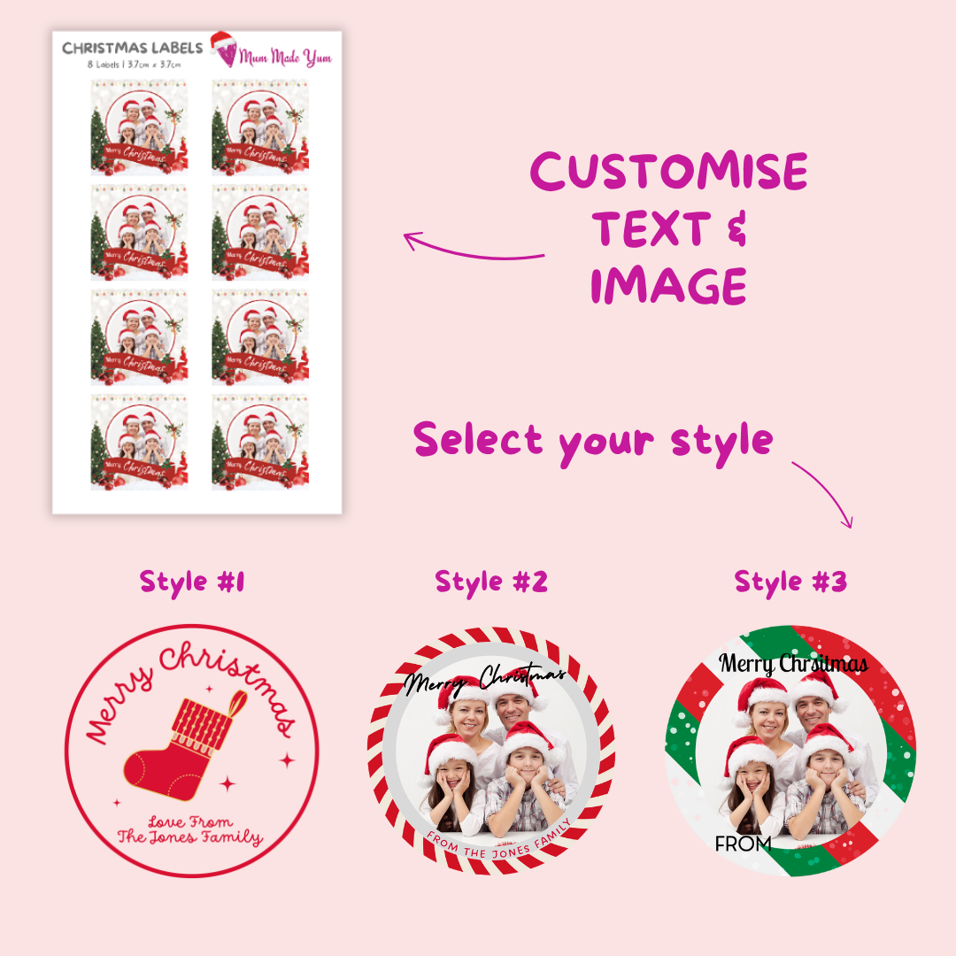 Custom Christmas Gift Labels