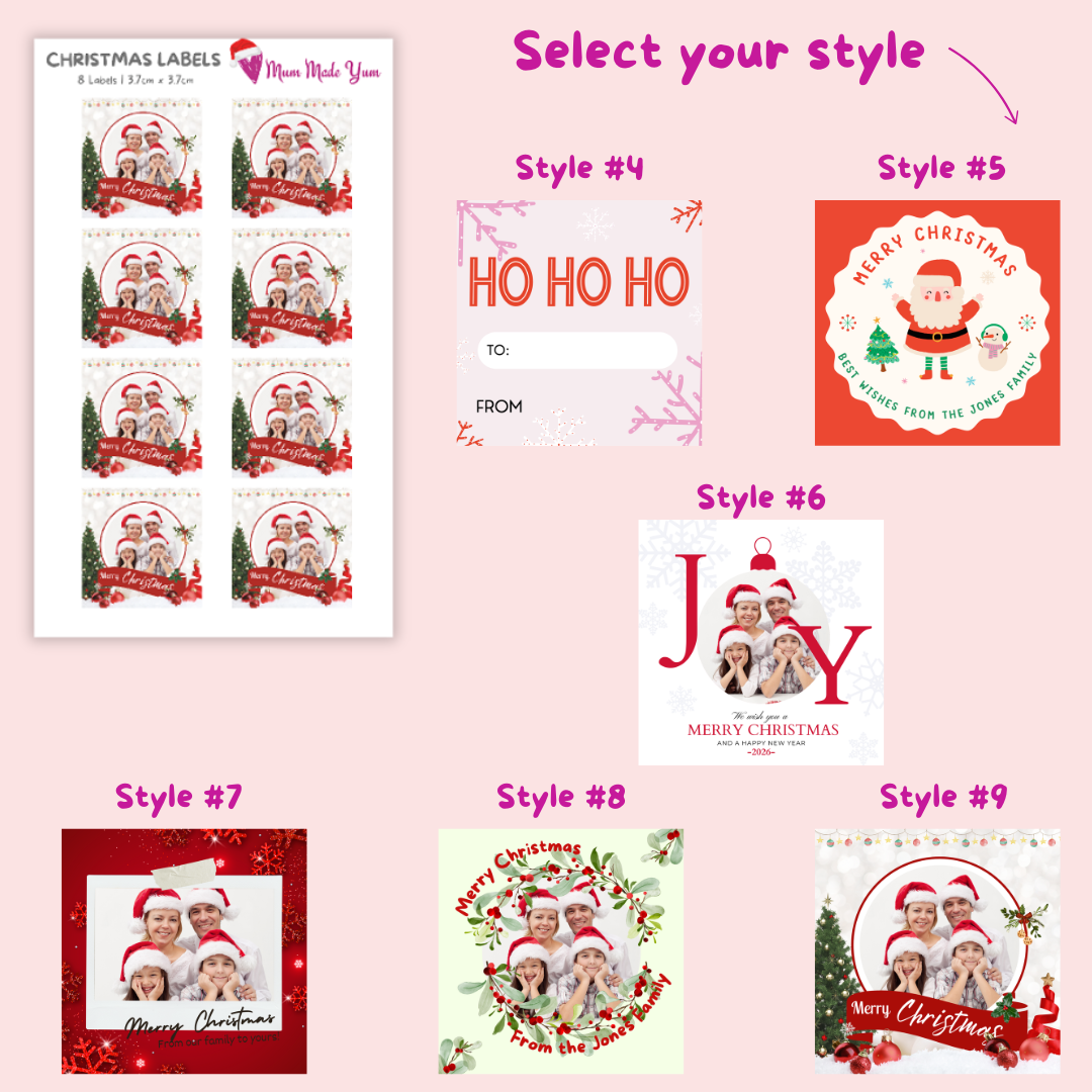 Custom Christmas Gift Labels