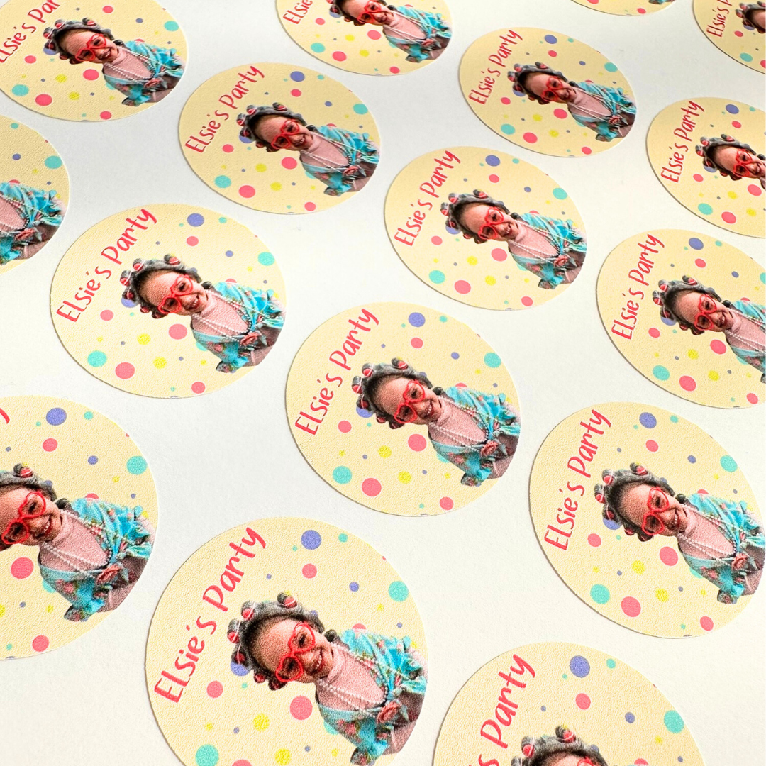 Custom Birthday Party Labels