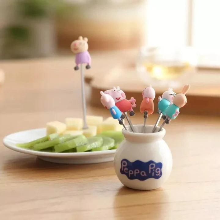 Food Picks/ Forks - Peppa Pig (6 Pieces)