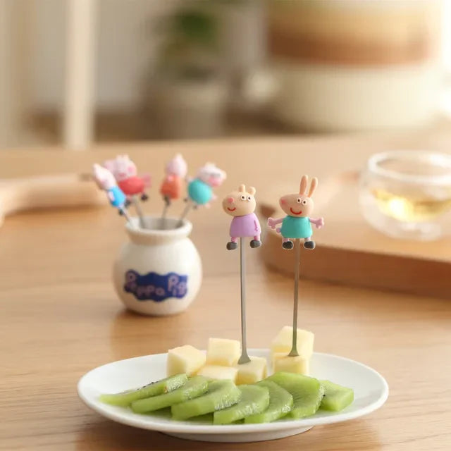 Food Picks/ Forks - Peppa Pig (6 Pieces)