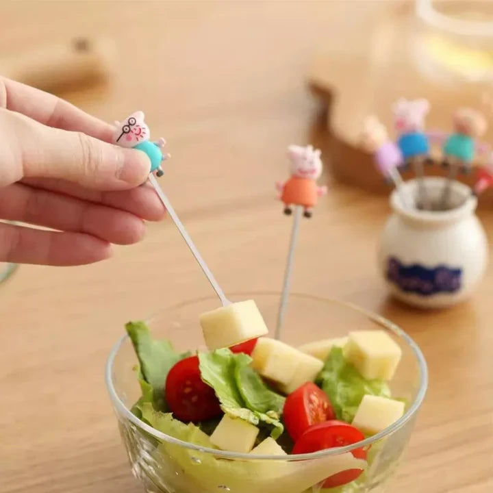 Food Picks/ Forks - Peppa Pig (6 Pieces)