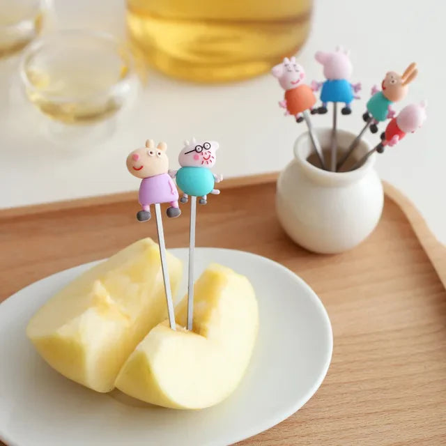 Food Picks/ Forks - Peppa Pig (6 Pieces)