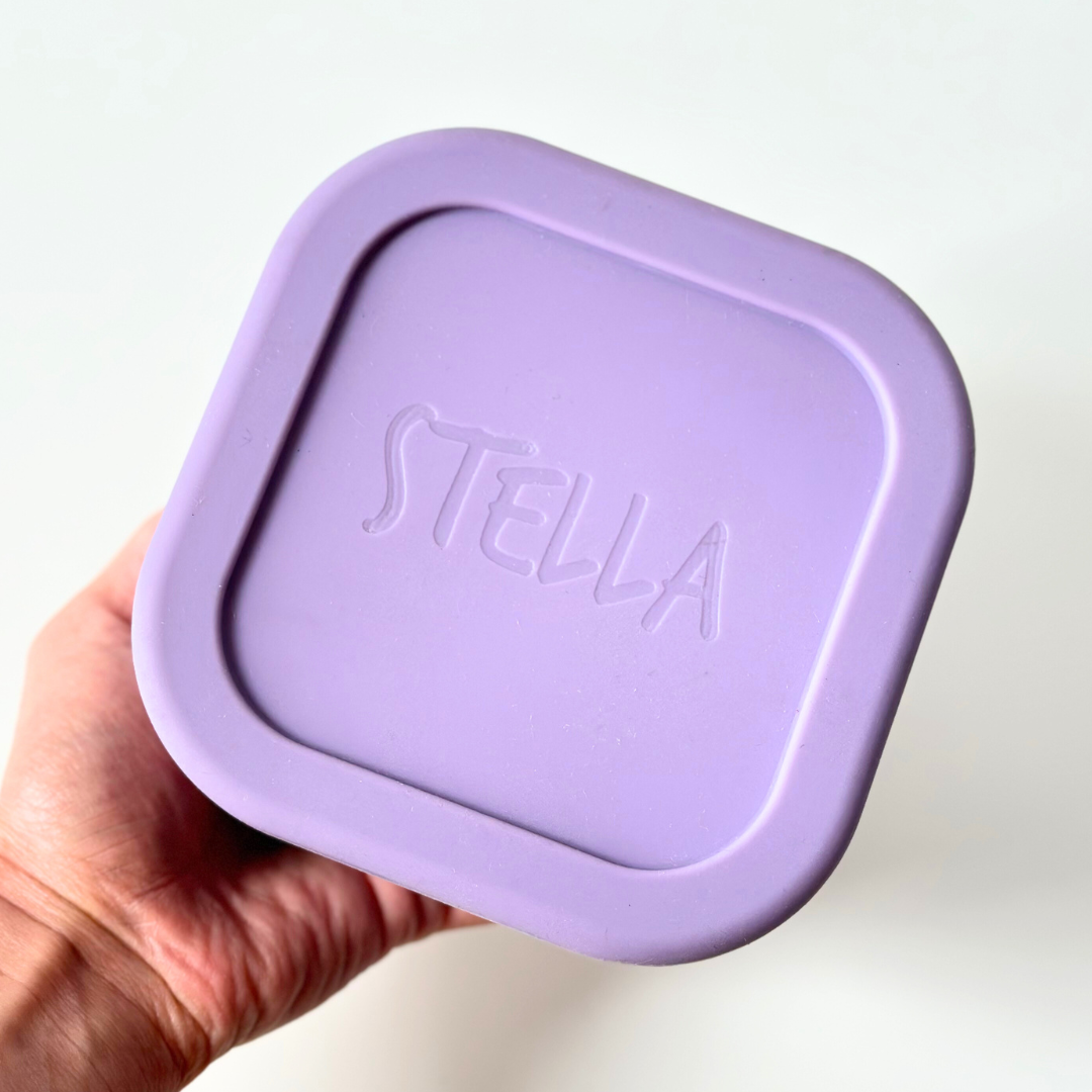 Personalised Medium Silicone Lunchbox - Purple4