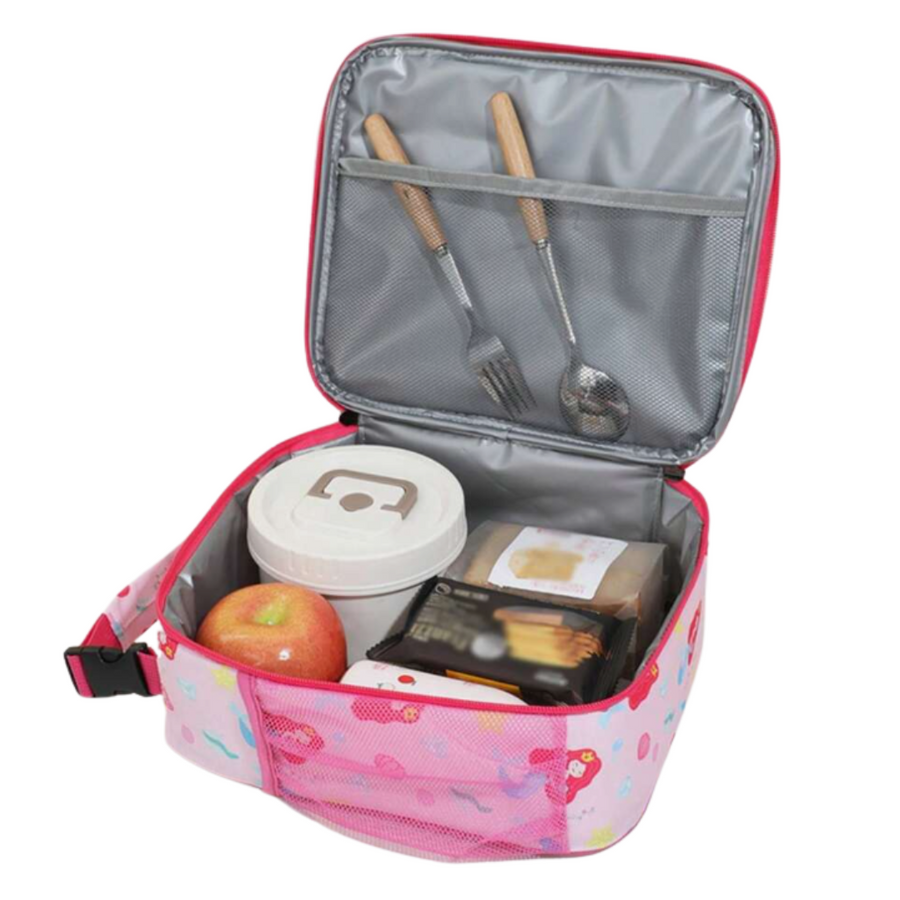 Insulated Lunch Cooler Bag – Pink mermaid