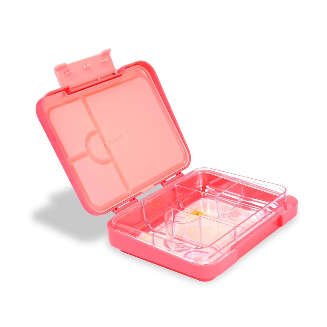 Bento Lunchbox (Large) - Pink Rainbow