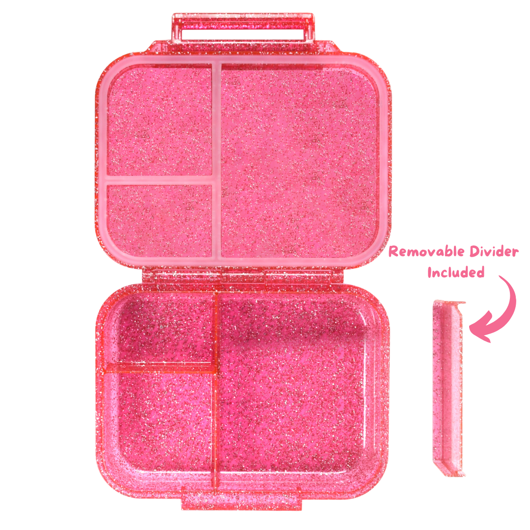 Bento Lunchbox (Mini Snack) - Sparkle Pink