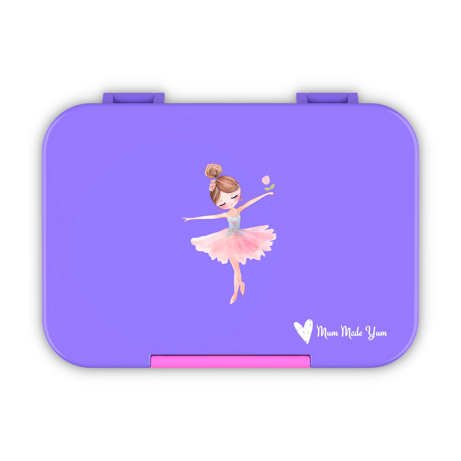 Bento Lunchbox (Medium) - Purple Ballerina
