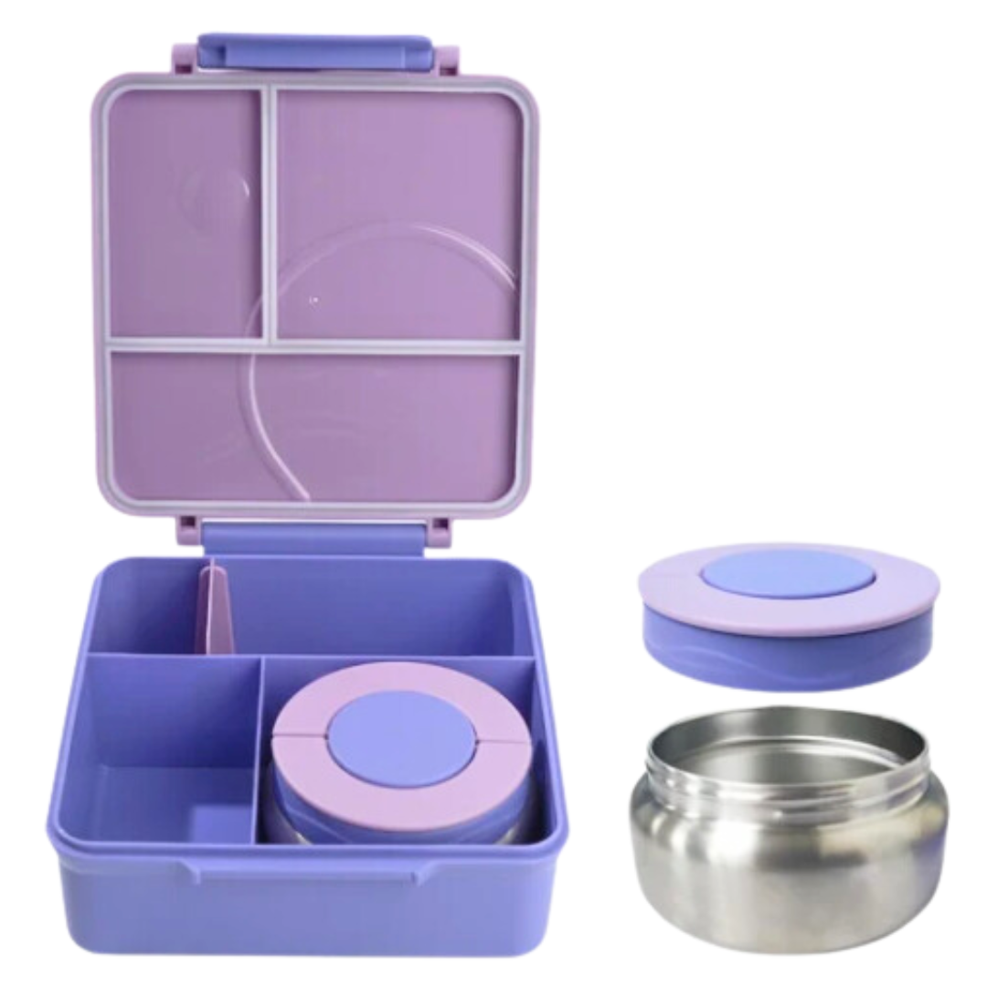 Maxi Bento Lunchbox + Thermos Food Jar - Purple