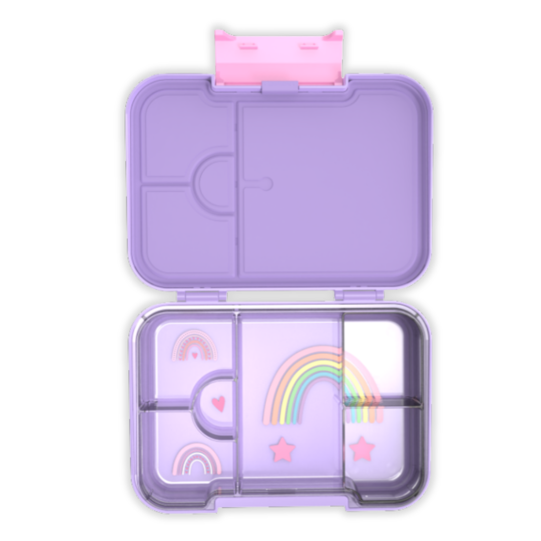 Bento Lunchbox (Medium) - Purple Rainbow Love