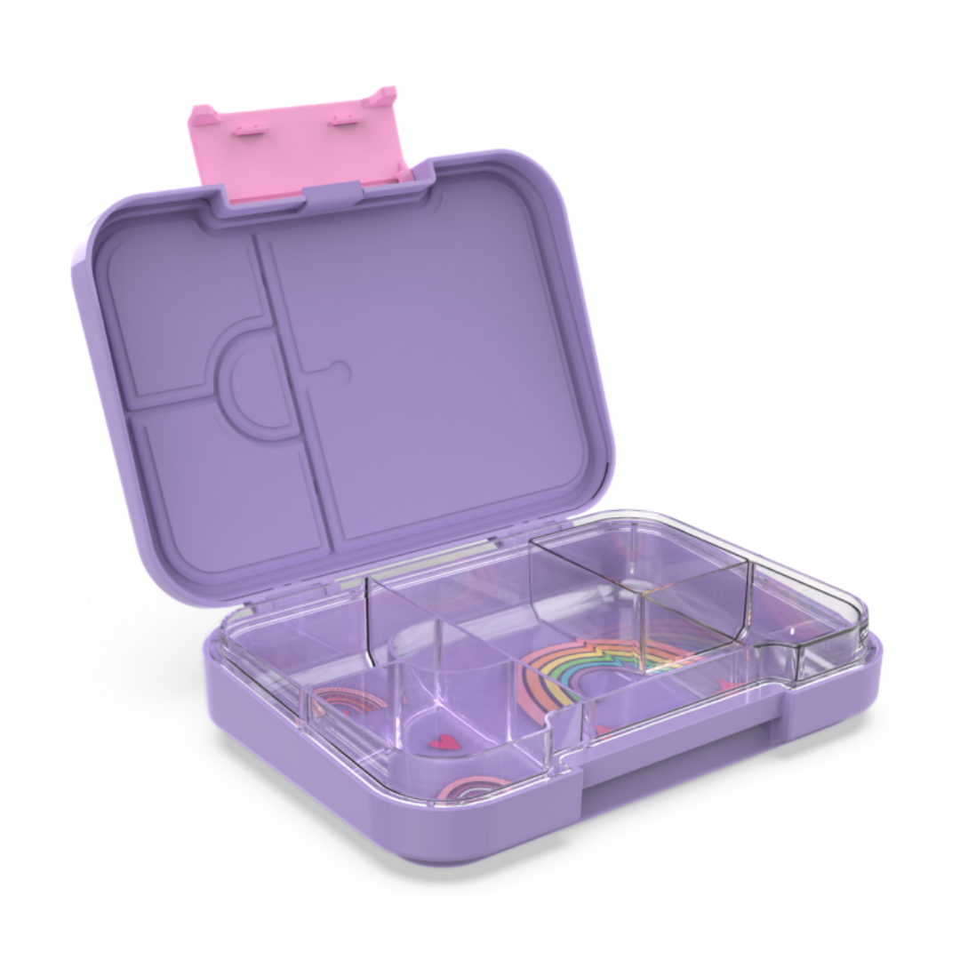 Bento Lunchbox (Medium) - Purple Rainbow Love