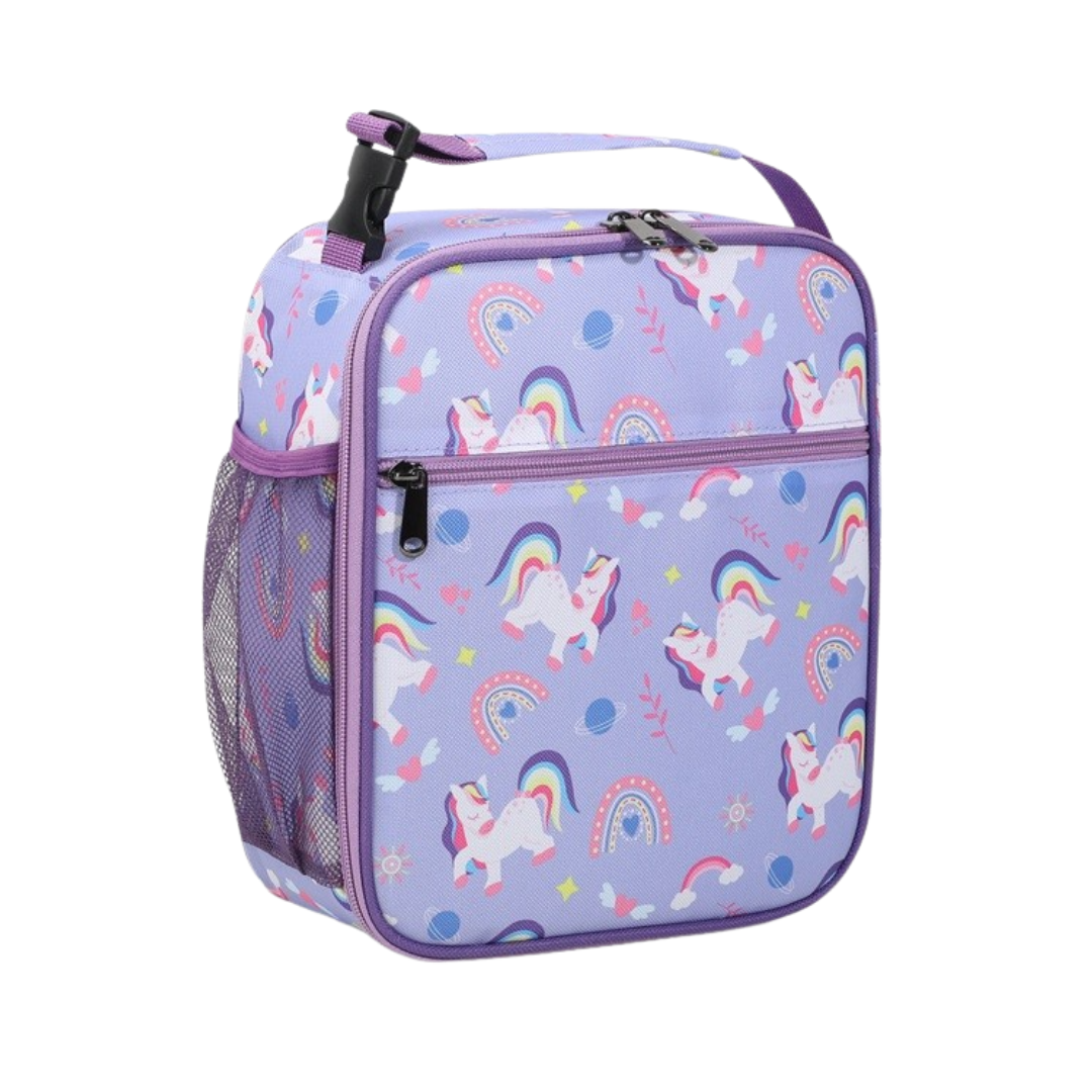 Insulated Lunch Cooler Bag – Purple Unicorn