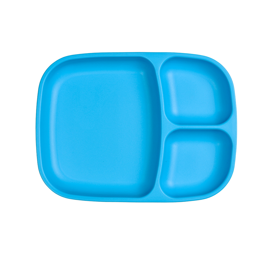 RePlay Recycled Divided Tray Plate - Sky Blue
