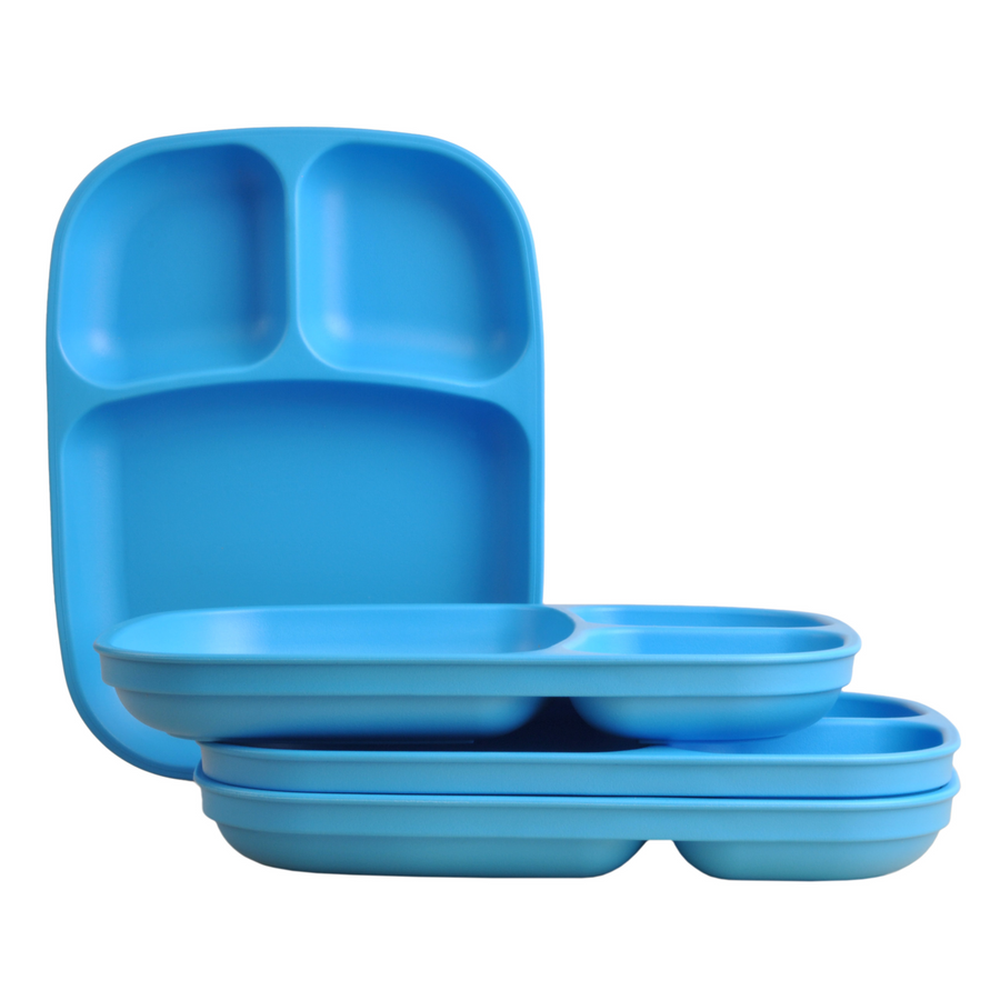 RePlay Recycled Divided Tray Plate - Sky Blue