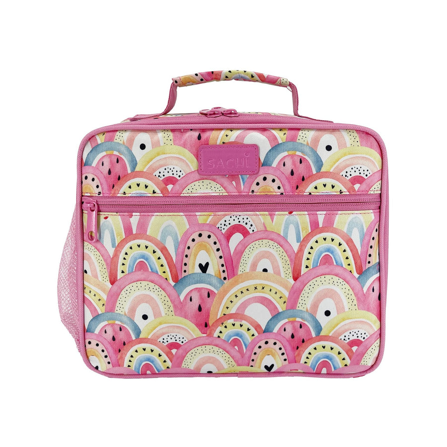 Sachi Insulated Lunch Bag (with Bottle Holder) - Boho Rainbows