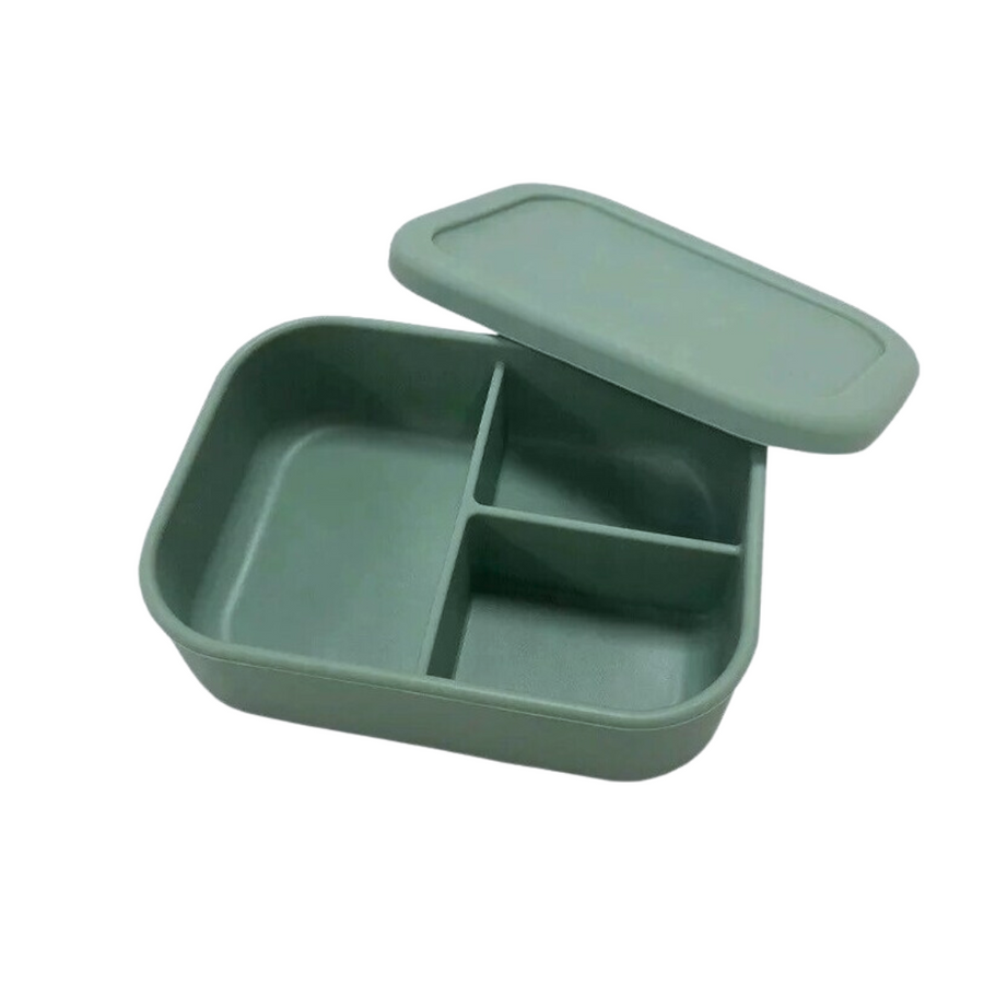 Silicone Bento Lunchbox - Olive Green