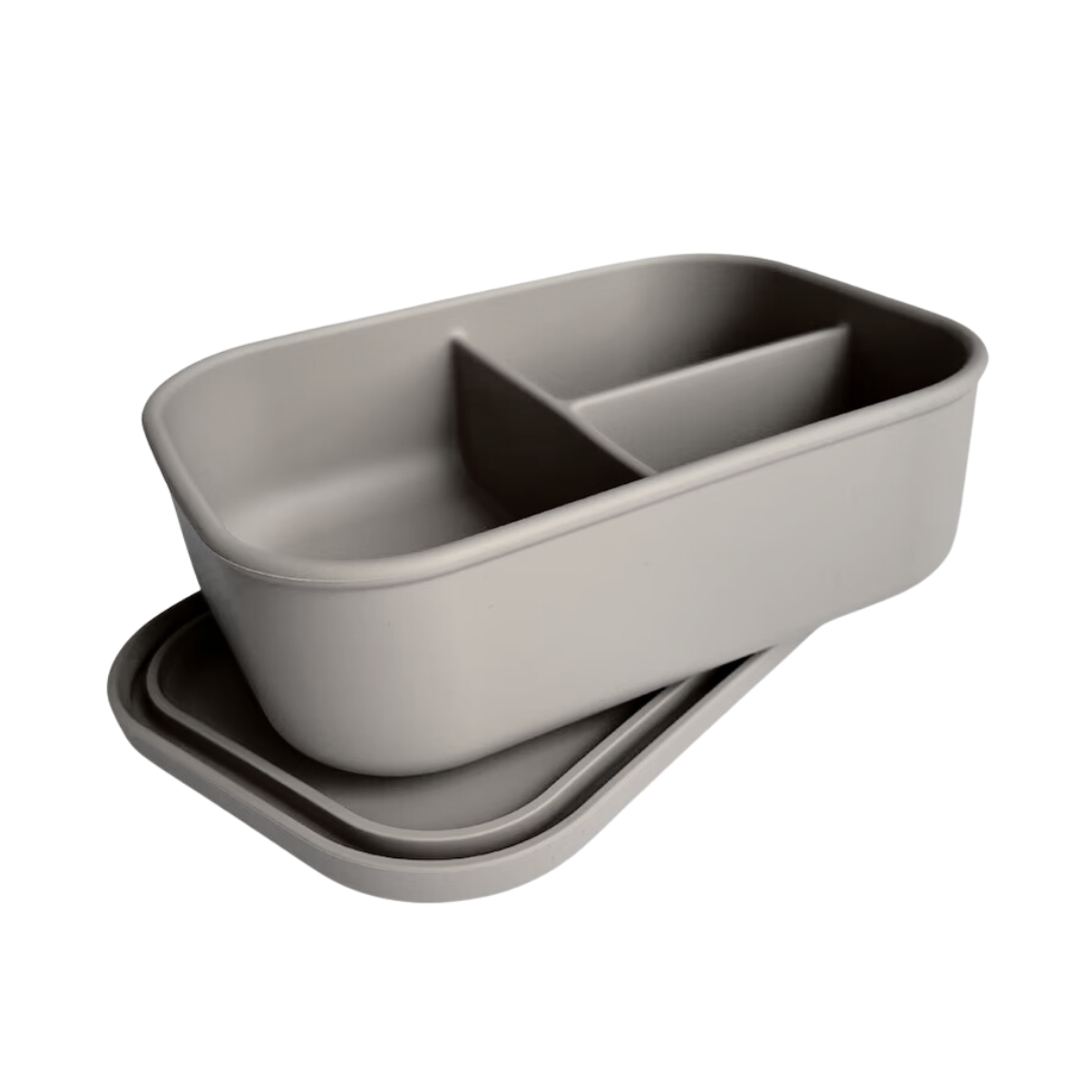 Silicone Bento Lunchbox - Grey2