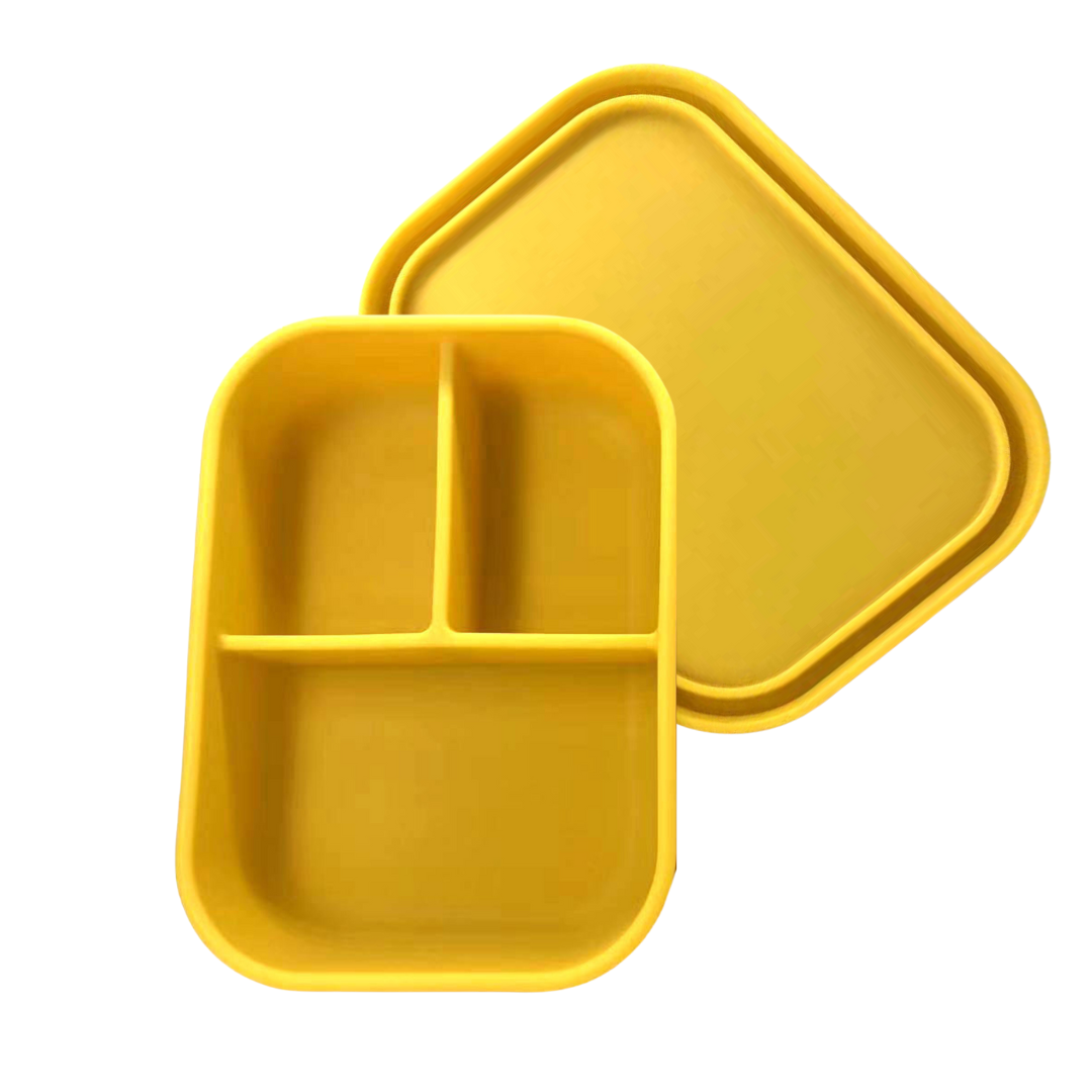 Silicone Bento Lunchbox - Mustard