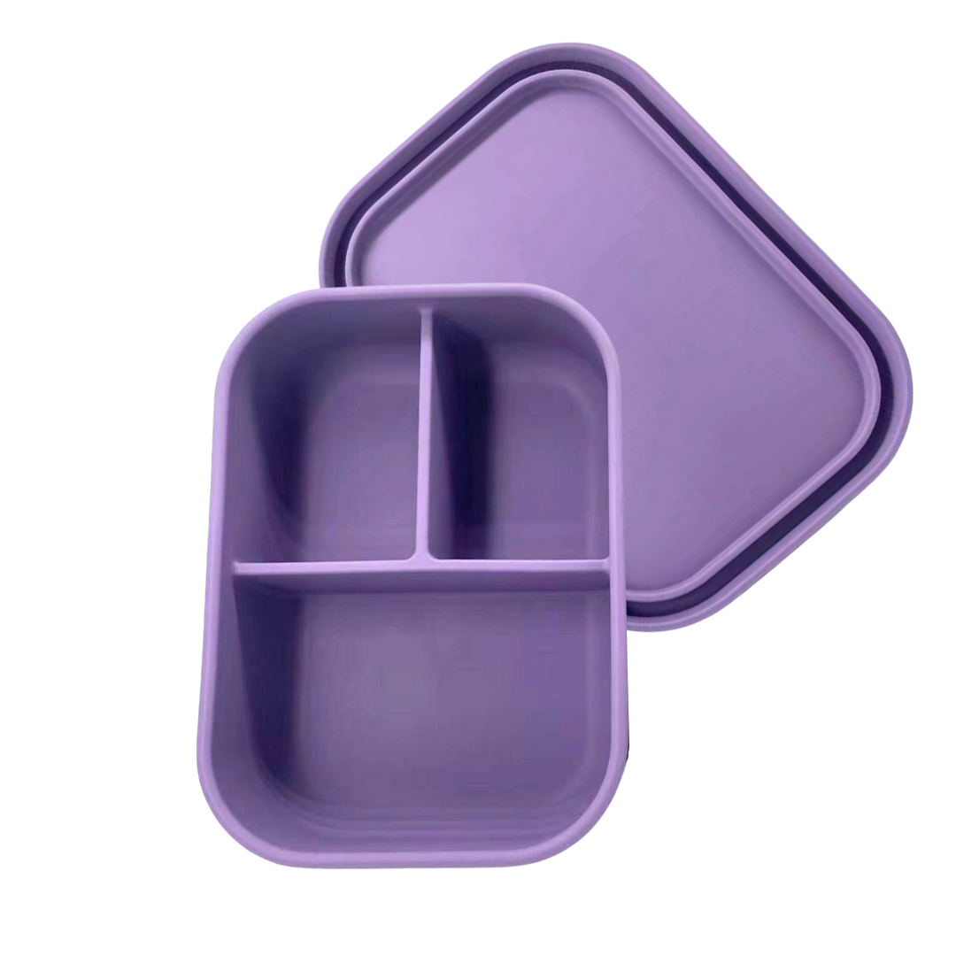 Silicone Bento Lunchbox - Purple | Mum Made Yum